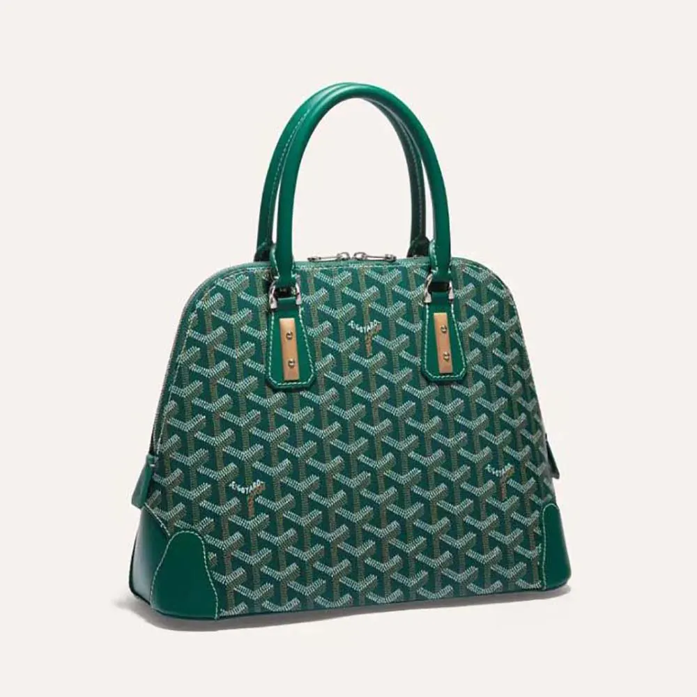 Front view of Goyard Women Vendôme PM Bag-Green showing clasp