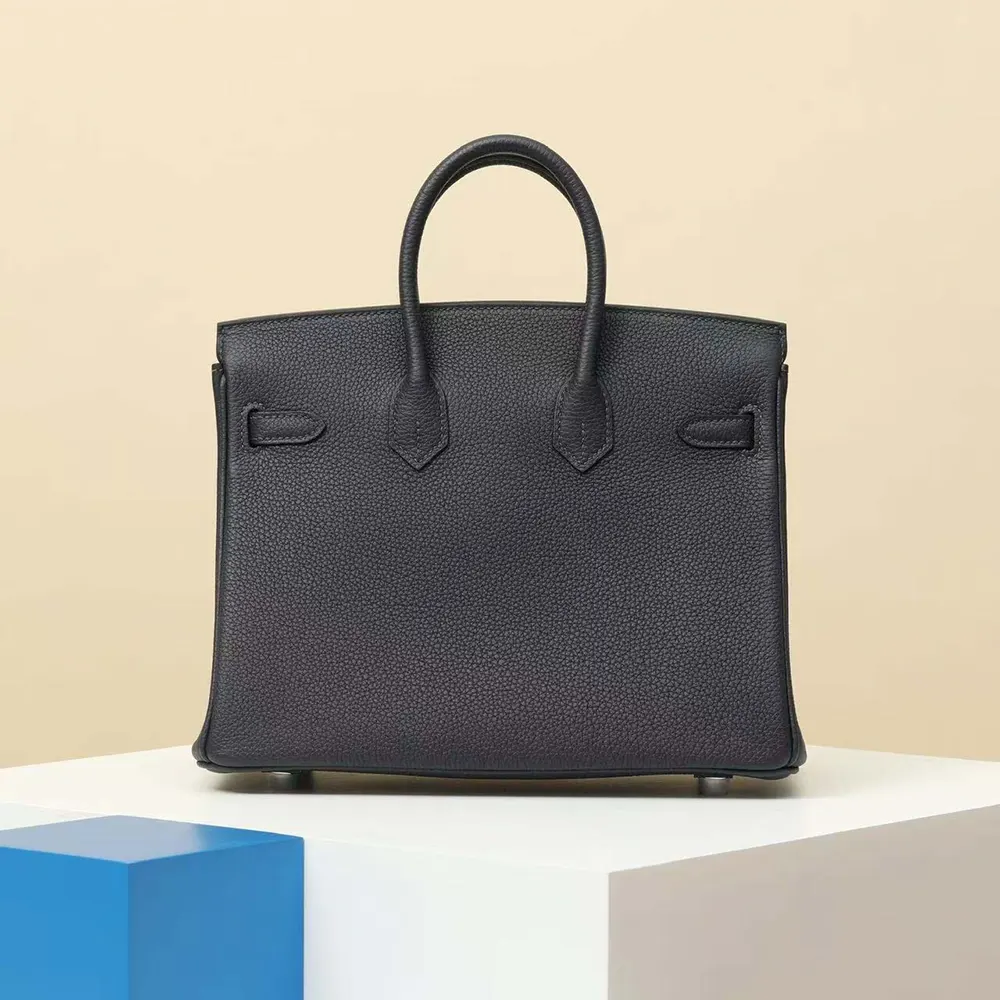 Hermes Birkin 30 Bag in Epsom Leather with Silver Hardware-Black/Silver - image 4