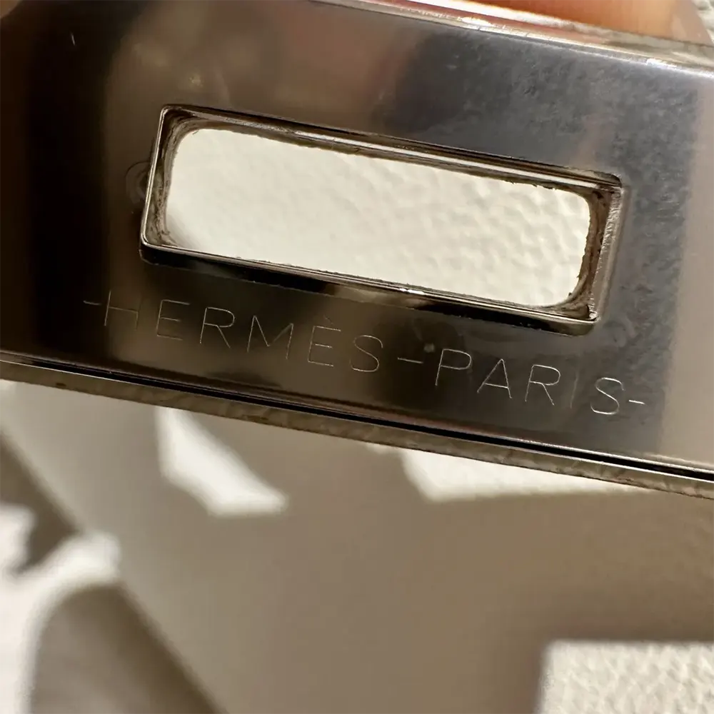 Hermes Birkin 30 Bag in Epsom Leather with Silver Hardware-White/Silver - image 9