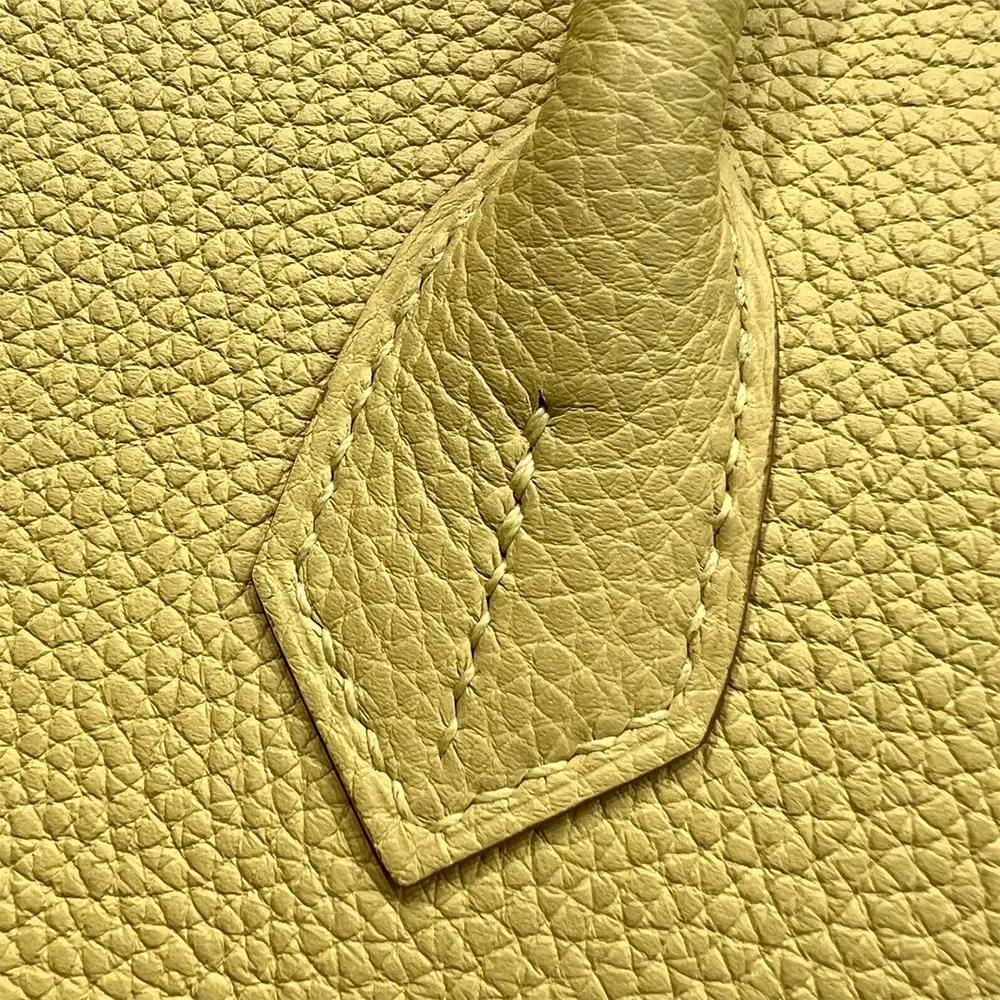 Hermes Birkin 30 Bag in Epsom Leather with Silver Hardware-Yellow/Silver - image 9