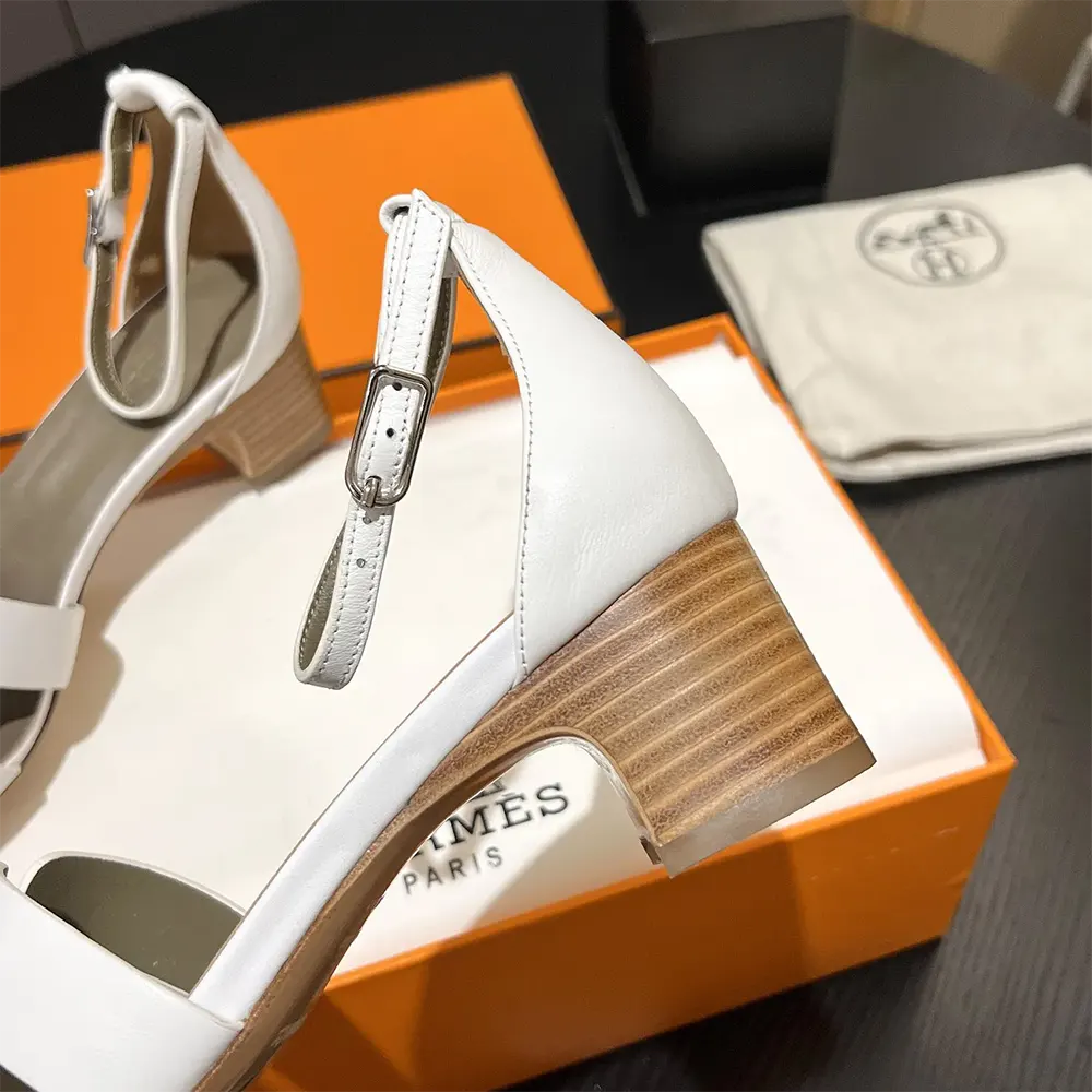 Hermes Women Encens 50 Sandal-White H221119Z - image 9