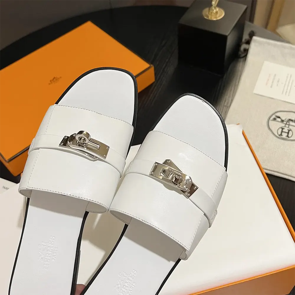 Hermes Women Giulia Sandal-White H232129Z - image 6