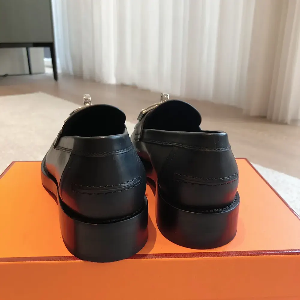 Hermes Women Hot Loafer-Black H232075Z - image 8