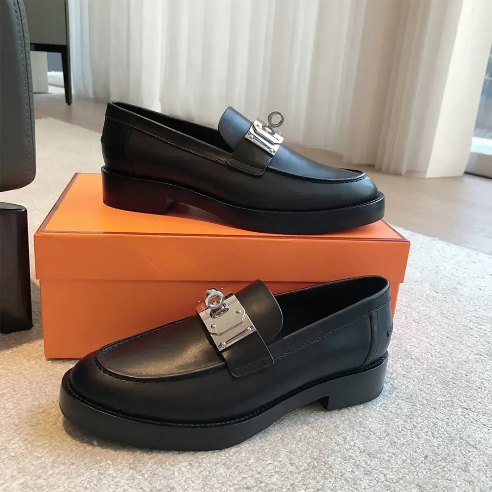 Hermes Women Hot Loafer-Black H232075Z - image 4