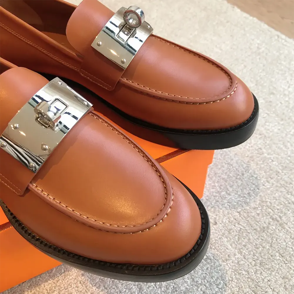 Hermes Women Hot Loafer-Brown H242053Z - image 6