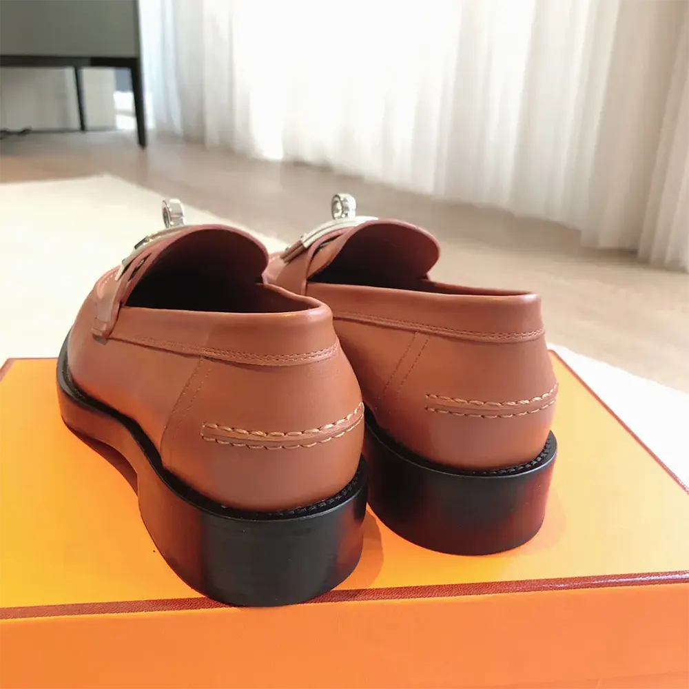 Hermes Women Hot Loafer-Brown H242053Z - image 7