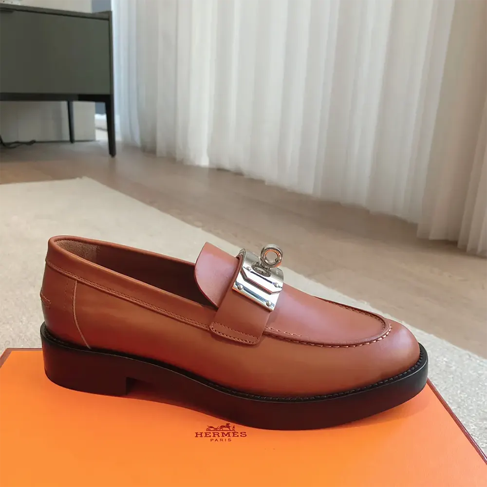 Hermes Women Hot Loafer-Brown H242053Z - image 5