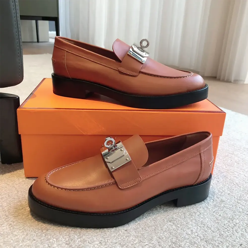 Hermes Women Hot Loafer-Brown H242053Z - image 4