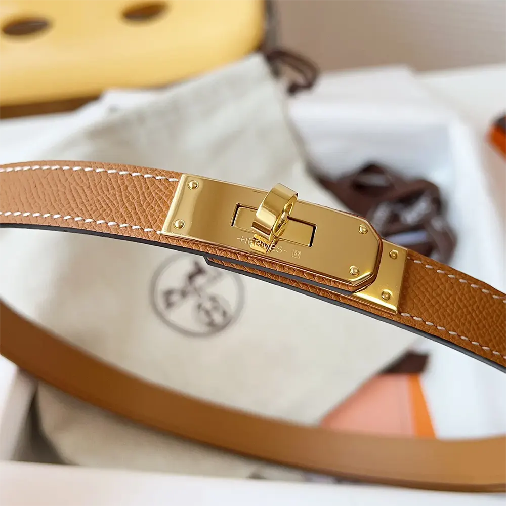 Hermes Women Kelly 18 Belt-Brown - image 5