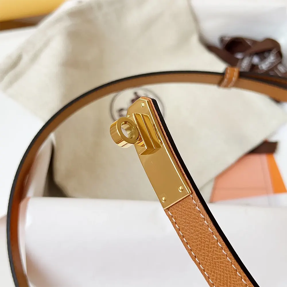 Hermes Women Kelly 18 Belt-Brown - image 7