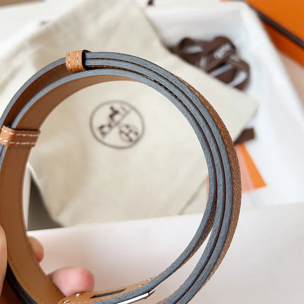 Hermes Women Kelly 18 Belt-Brown - image 8