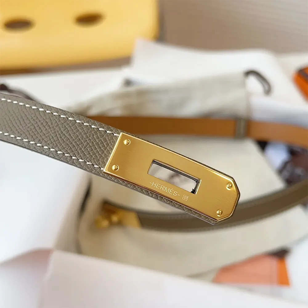 Hermes Women Kelly 18 Belt-Grey - image 6
