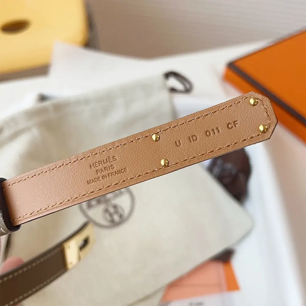 Hermes Women Kelly 18 Belt-Grey - image 10