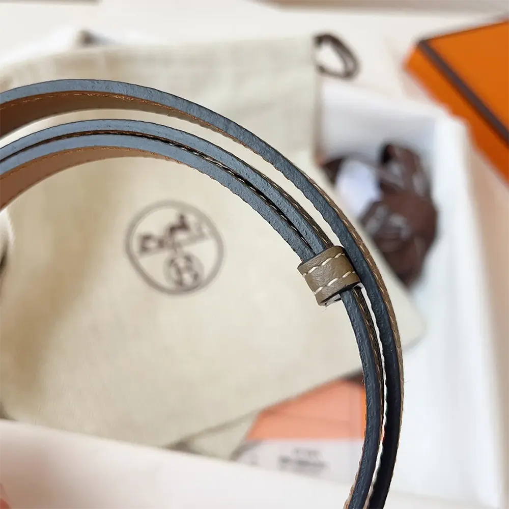Hermes Women Kelly 18 Belt-Grey - image 9