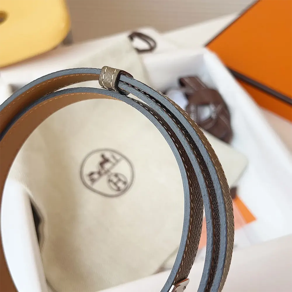 Hermes Women Kelly 18 Belt-Grey - image 6
