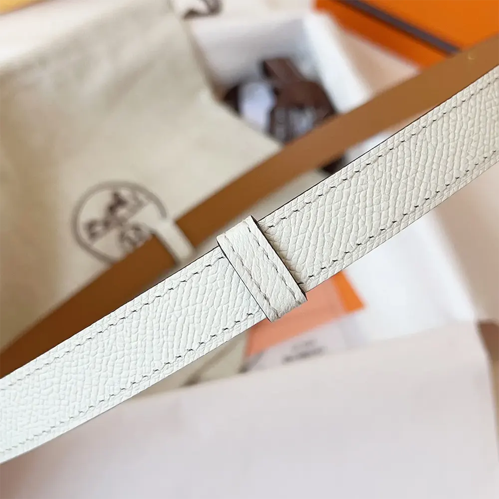 Hermes Women Kelly 18 Belt-White - image 7