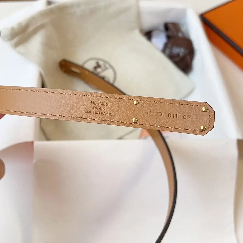 Hermes Women Kelly 18 Belt-White - image 10