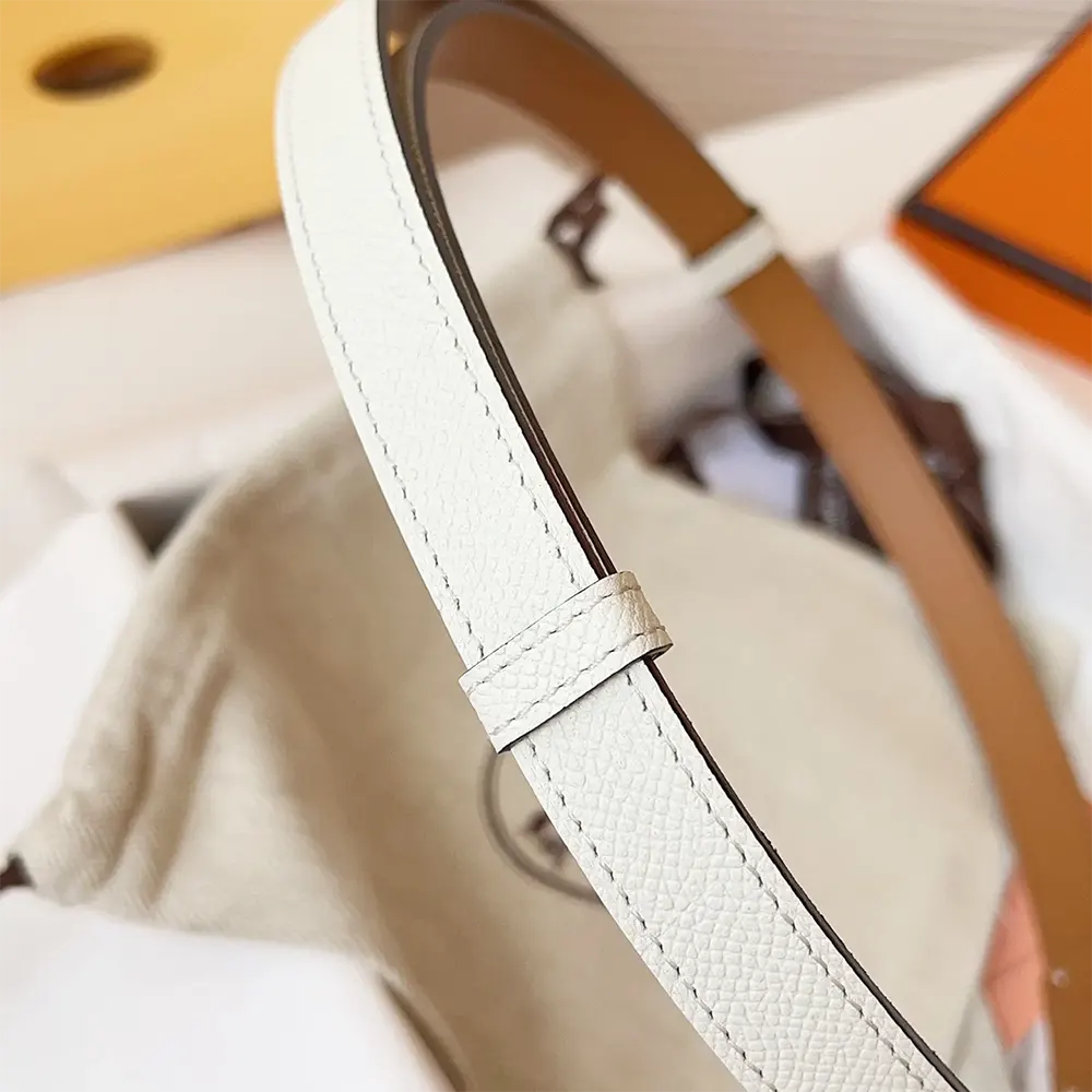 Hermes Women Kelly 18 Belt-White - image 7