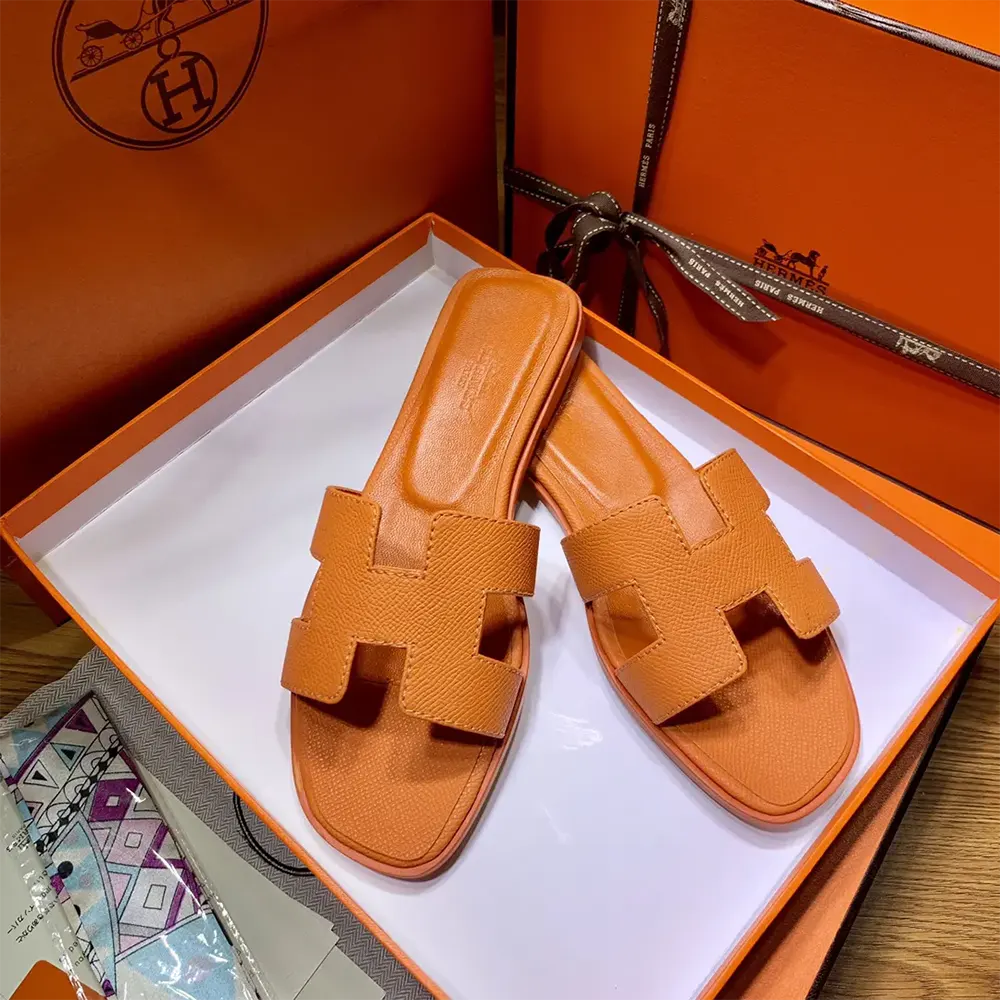 Hermes Women Oran Sandal-Orange H202272Z - image 6