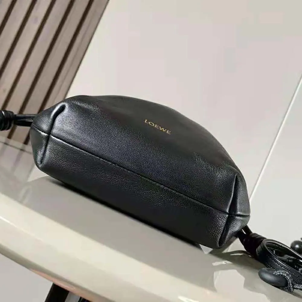 Loewe Women Mini Flamenco Purse Bag in Mellow Nappa Lambskin-Black - image 5