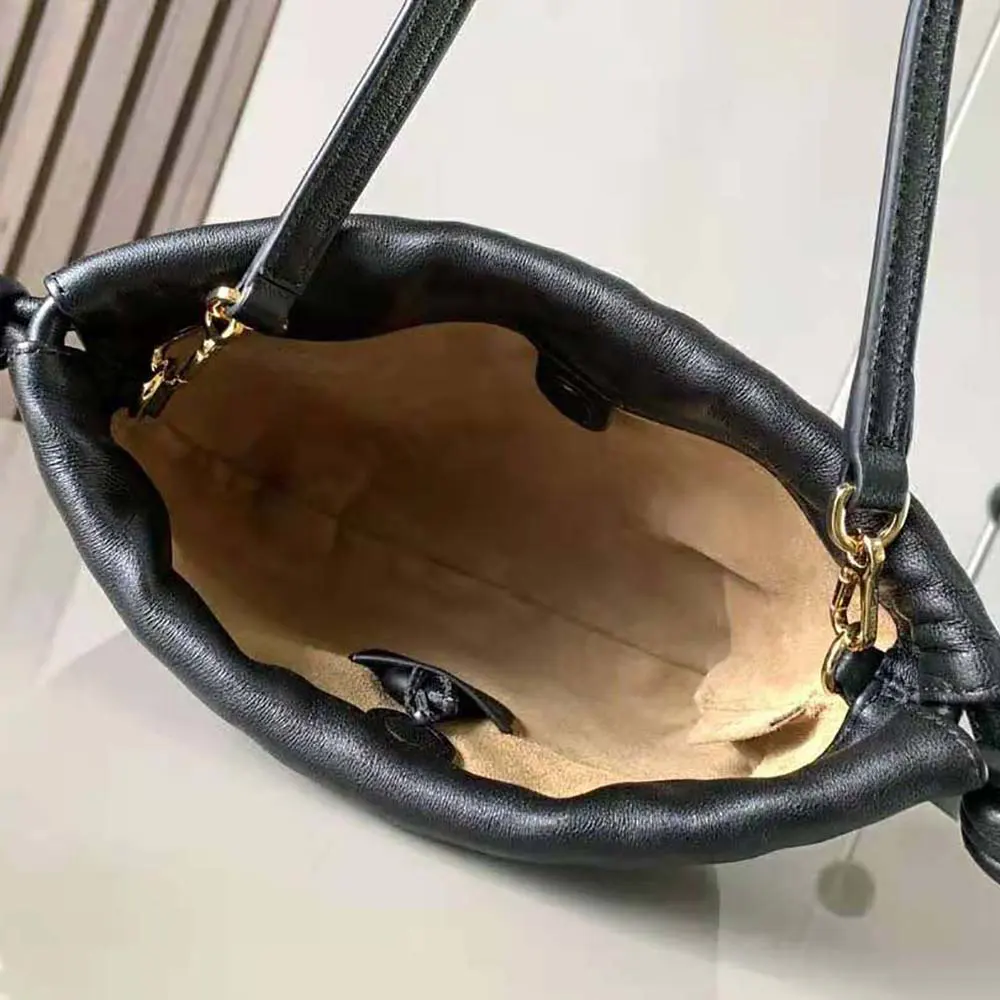 Loewe Women Mini Flamenco Purse Bag in Mellow Nappa Lambskin-Black - image 6