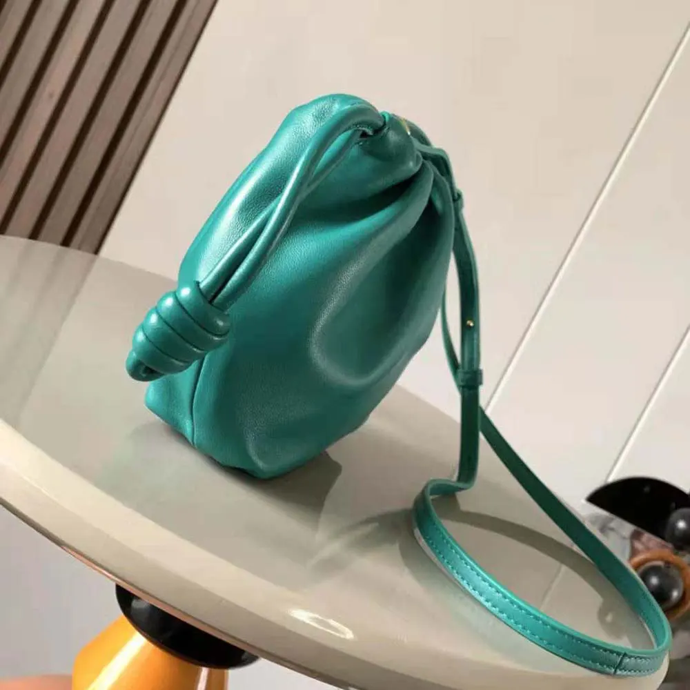 Loewe Women Mini Flamenco Purse Bag in Mellow Nappa Lambskin-Emerald Green - image 4