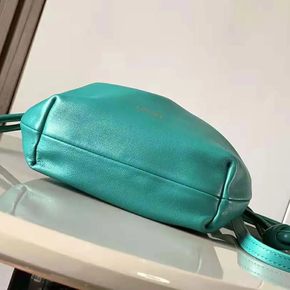 Loewe Women Mini Flamenco Purse Bag in Mellow Nappa Lambskin-Emerald Green - image 5