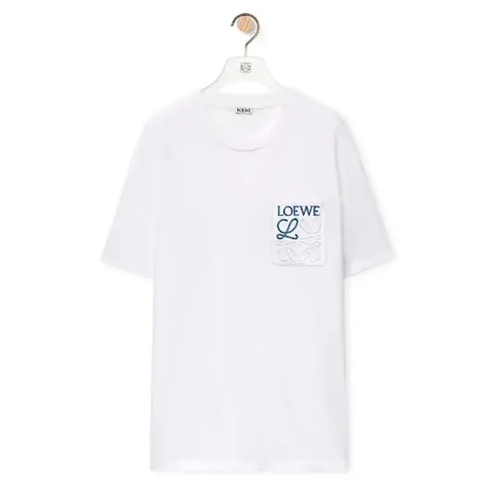 Loewe Men Relaxed fit T-shirt in Cotton-White