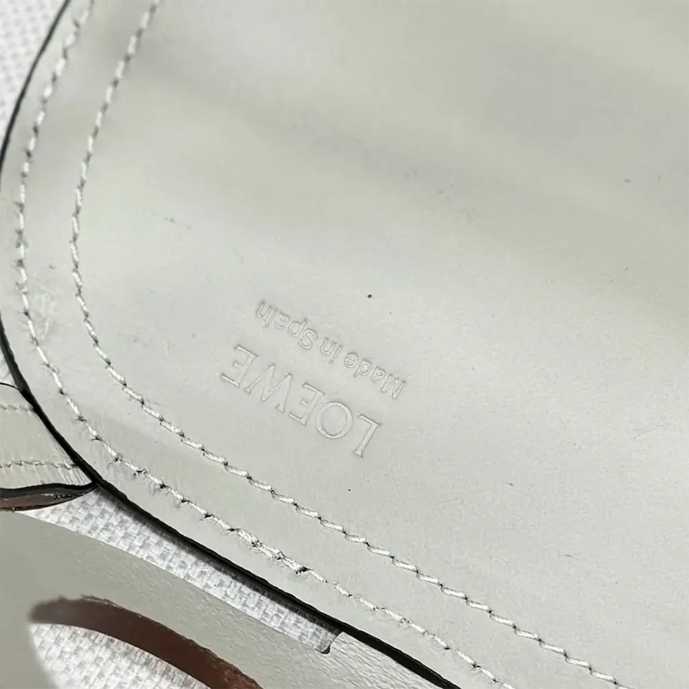 Loewe Women Small Anagram Cut-out Tote in Calfskin-White - image 9
