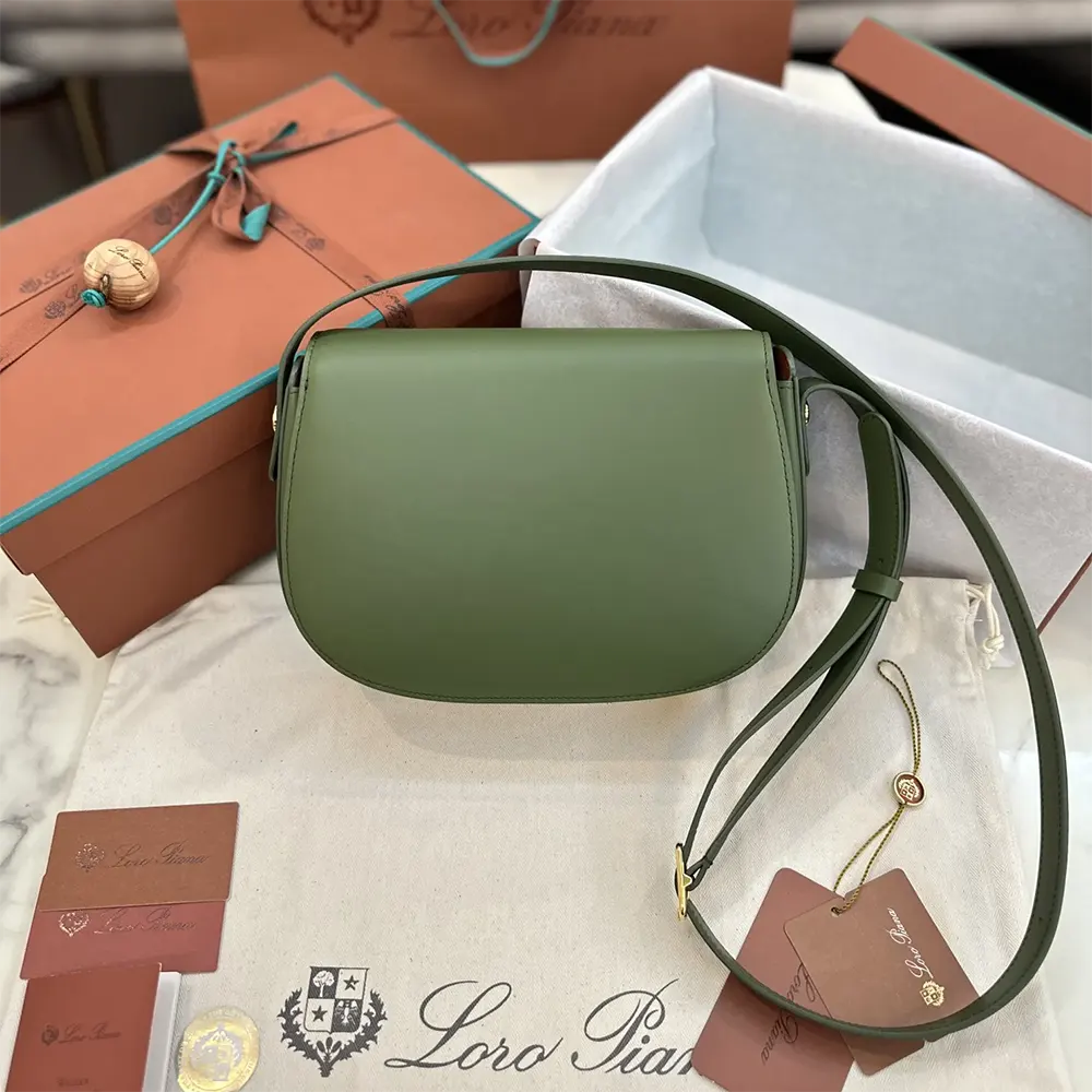 Loro Piana Women Mini Ghiera Bag-Dark Green - image 4
