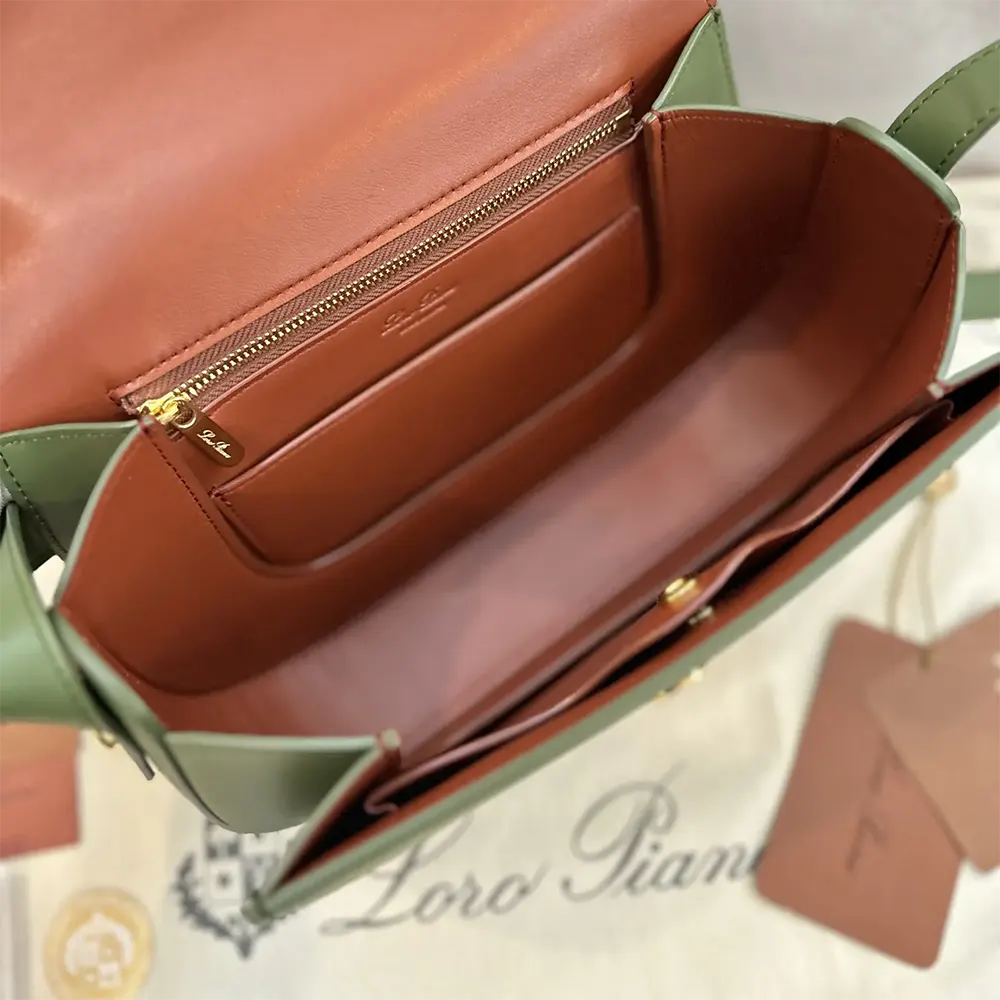 Loro Piana Women Mini Ghiera Bag-Dark Green - image 10