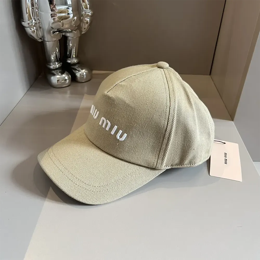 Miu Miu Women Drill Baseball Cap-Beige 5HC179_2DXI_F011P - image 4
