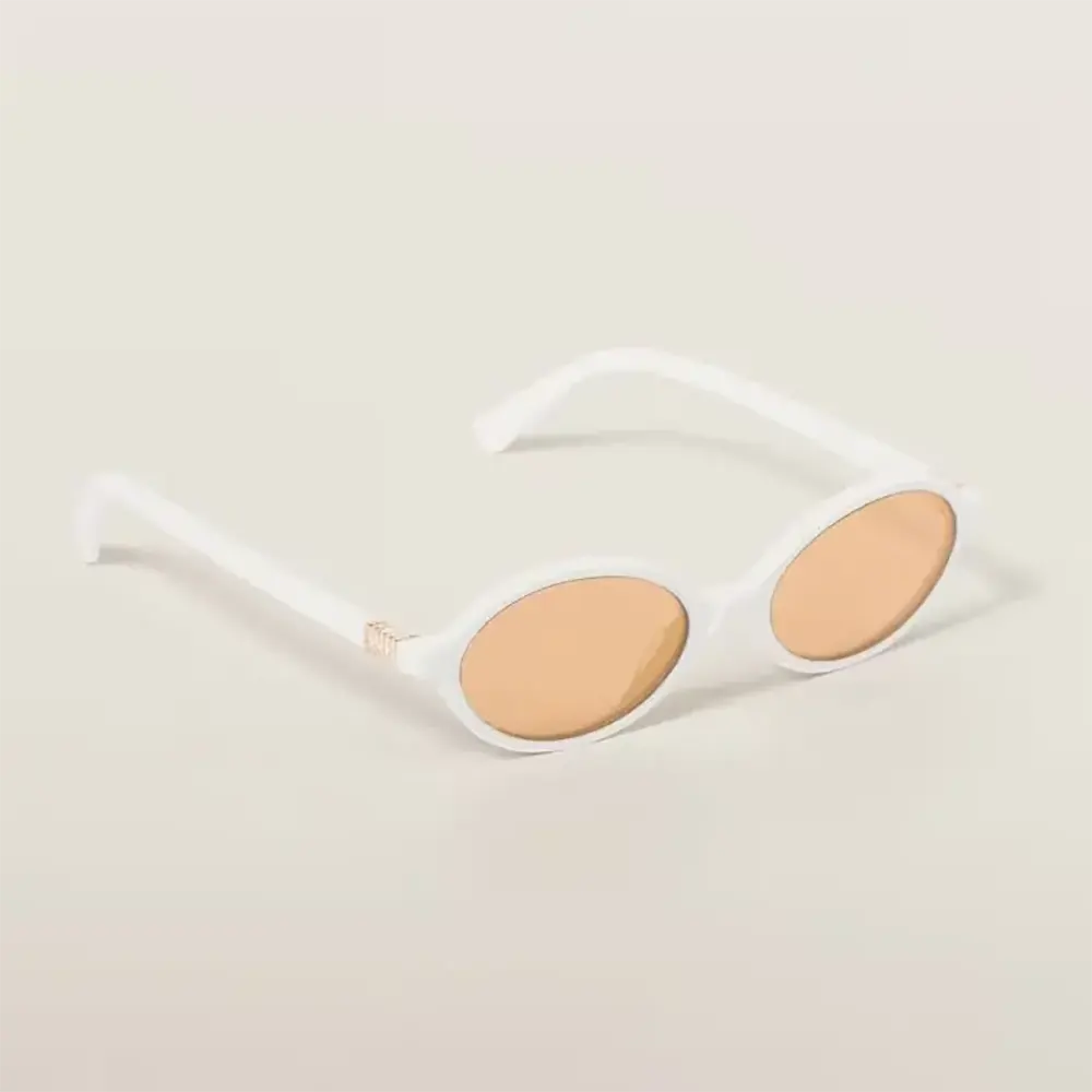 Front view of Miu Miu Women Regard Sunglasses with black frame