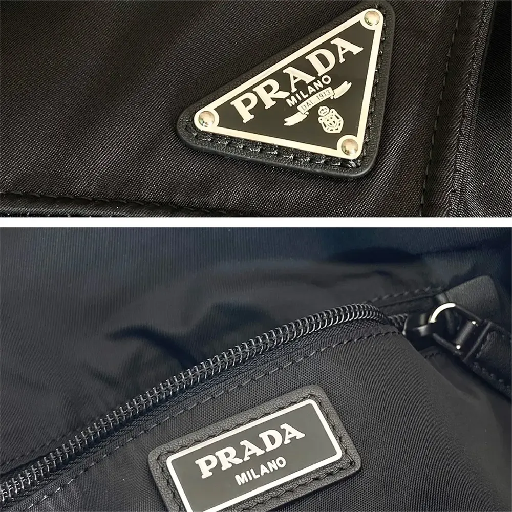 Prada Men Re-Nylon and Leather Tote Bag-Black - image 10