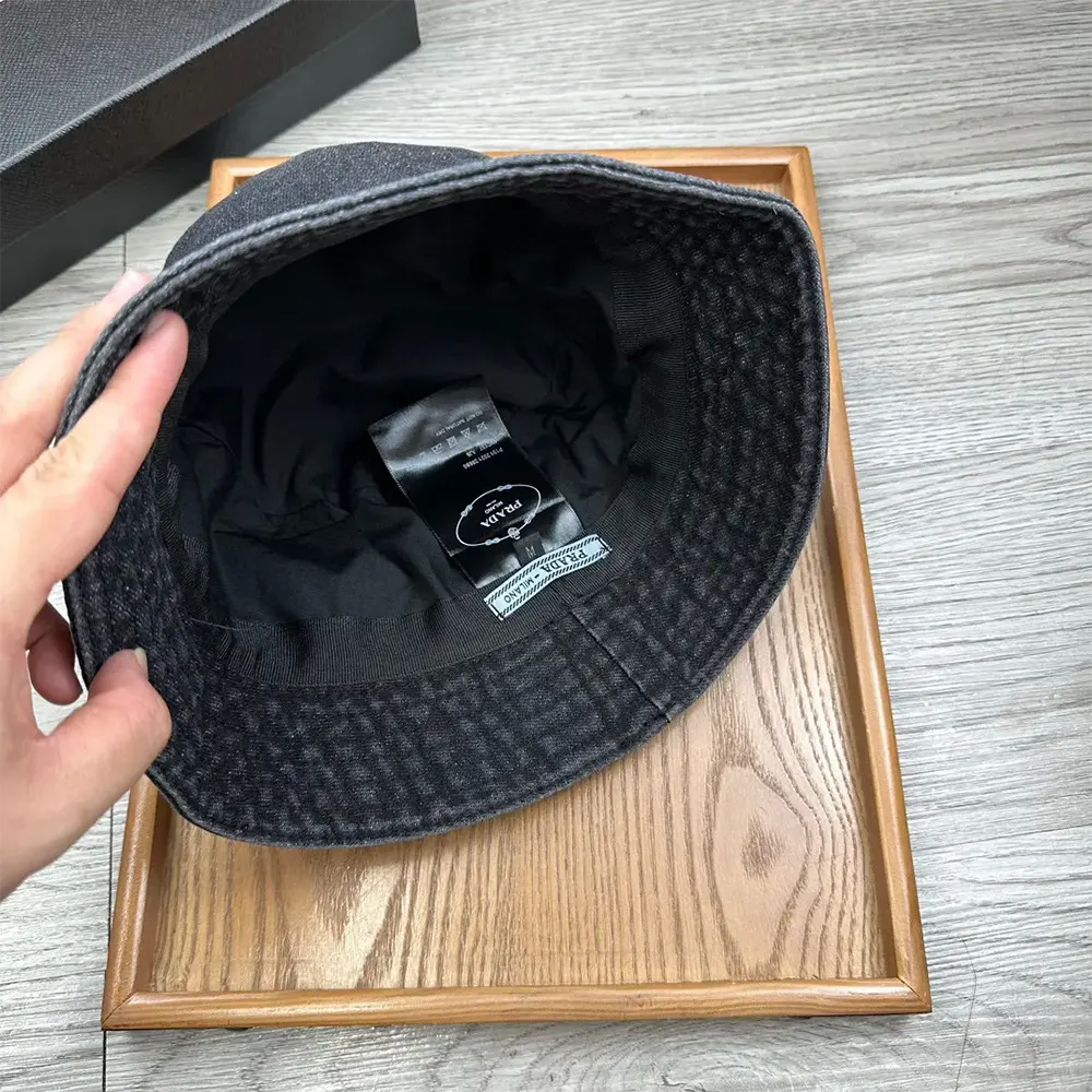Prada Unisex Denim Bucket Hat-Black 2HC137_12K8_F0557 - image 6