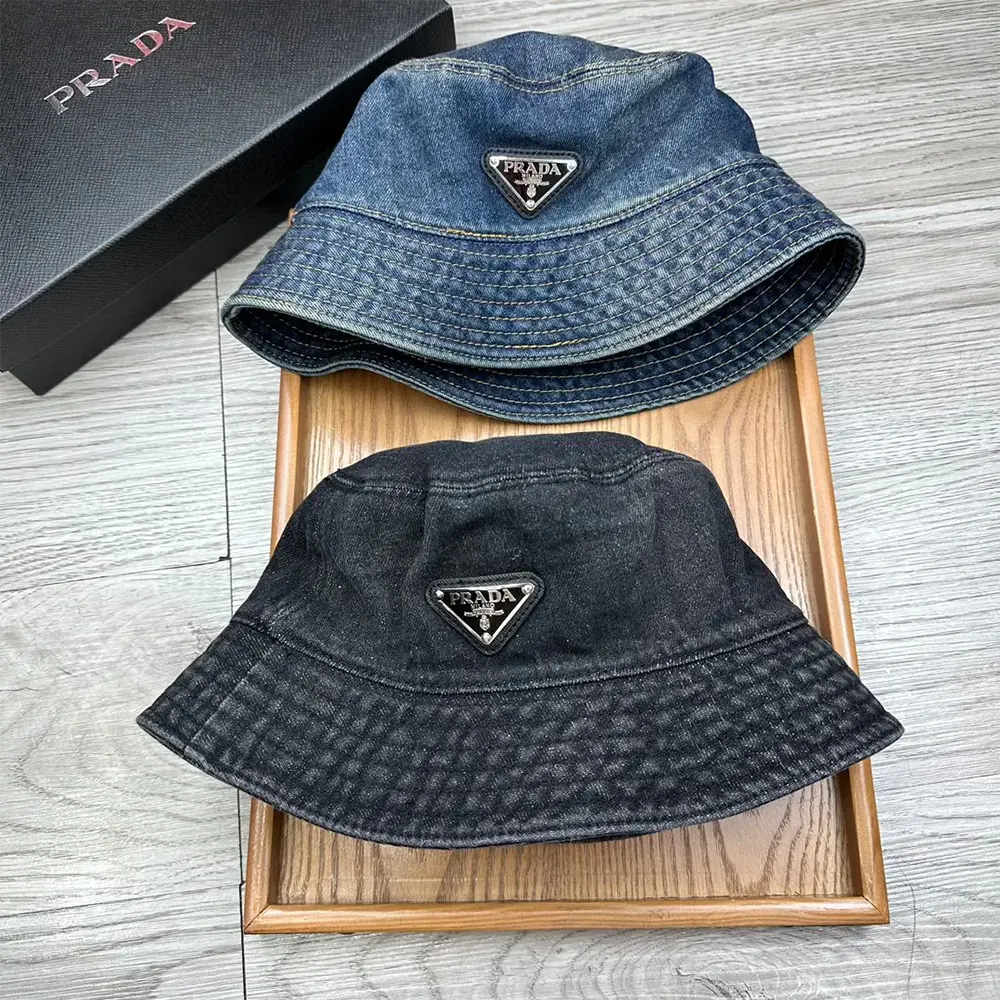 Prada Unisex Denim Bucket Hat-Black 2HC137_12K8_F0557 - image 7
