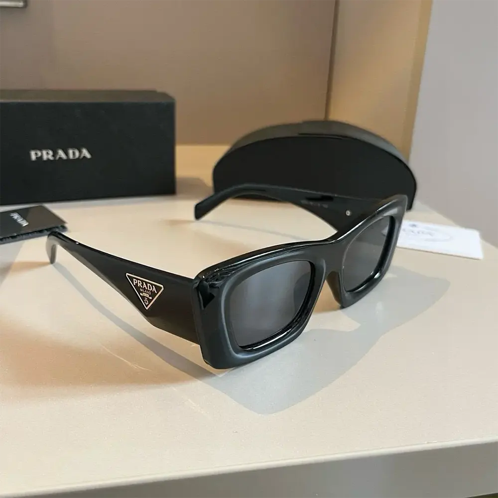 Prada Unisex Sunglasses with Triangle Logo SPR13Z_E1AB_F05S0_C_A052 - image 4