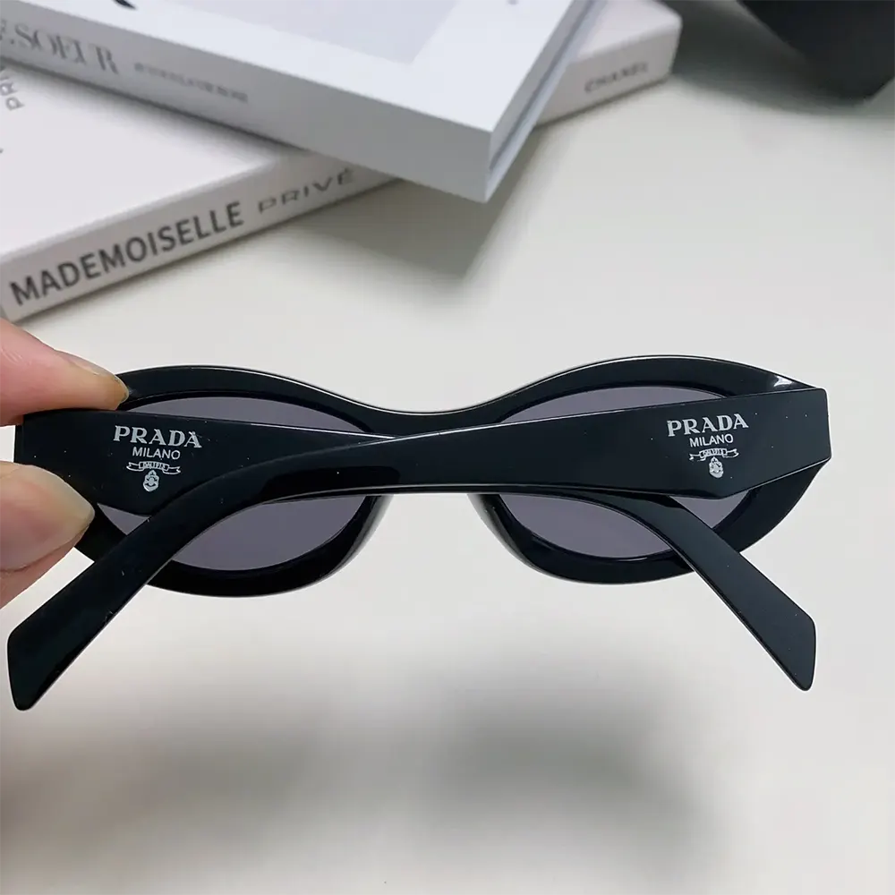 Prada Unisex Symbole Sunglasses-Black SPR26Z_E16K_FE08Z_C_A056 - image 6
