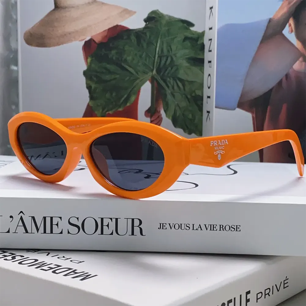 Prada Unisex Symbole Sunglasses-Orange SPR26Z_E16K_FE08Z_C_A056 - image 7