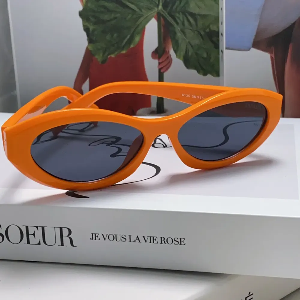 Prada Unisex Symbole Sunglasses-Orange SPR26Z_E16K_FE08Z_C_A056 - image 5