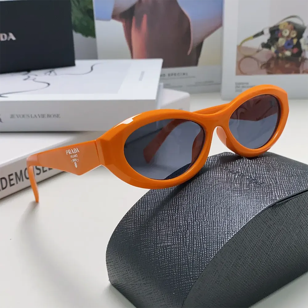 Prada Unisex Symbole Sunglasses-Orange SPR26Z_E16K_FE08Z_C_A056 - image 6