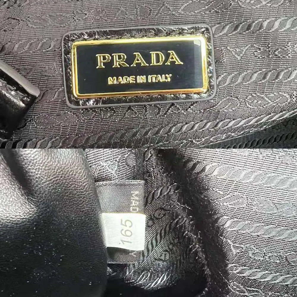 Prada Women Medium Leather Handbag-Black - image 10