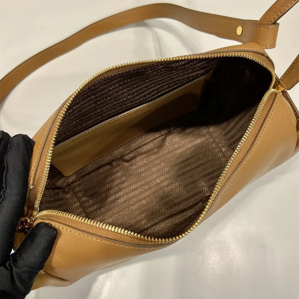 Prada Women Leather Handbag-Brown - image 9