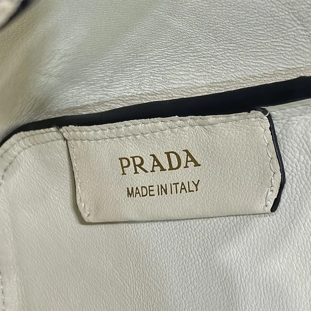 Prada Women Medium Leather Handbag-White - image 10