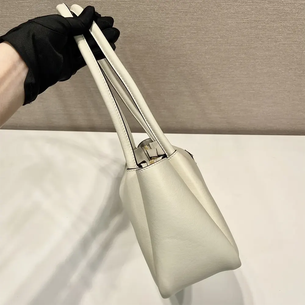 Prada Women Medium Leather Handbag-White - image 6