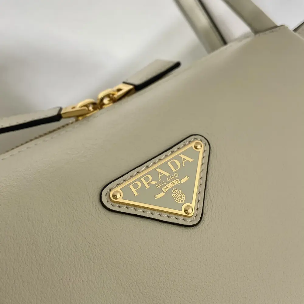 Prada Women Medium Leather Handbag-White - image 9