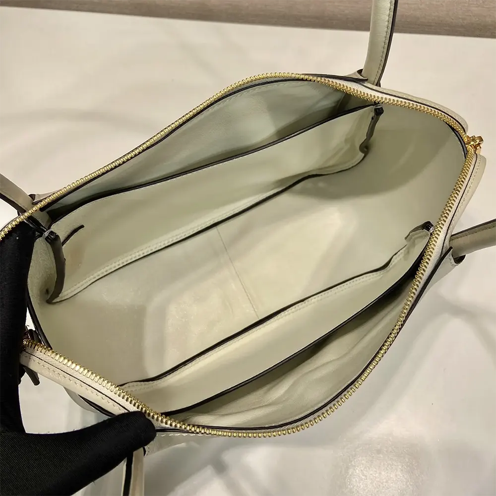 Prada Women Medium Leather Handbag-White - image 8