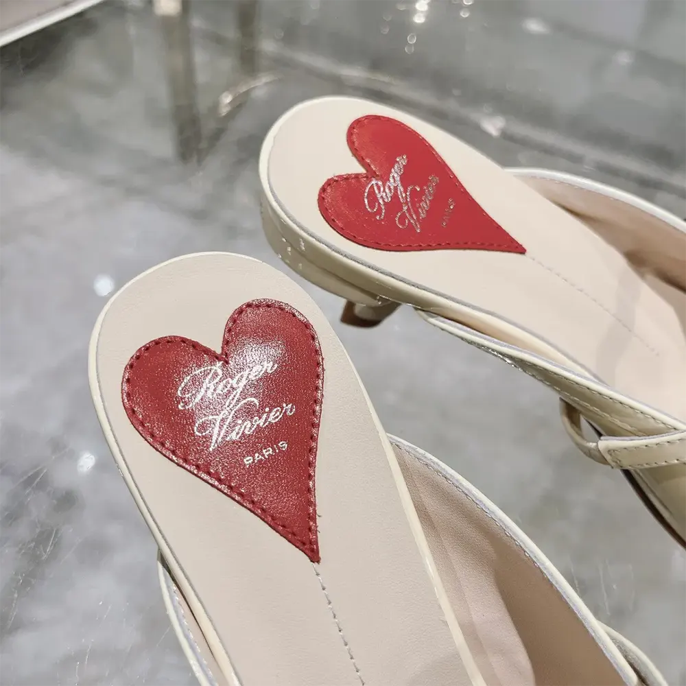 Roger Vivier Women Mary Jane Virgule Mules in Patent Leather-White - image 9