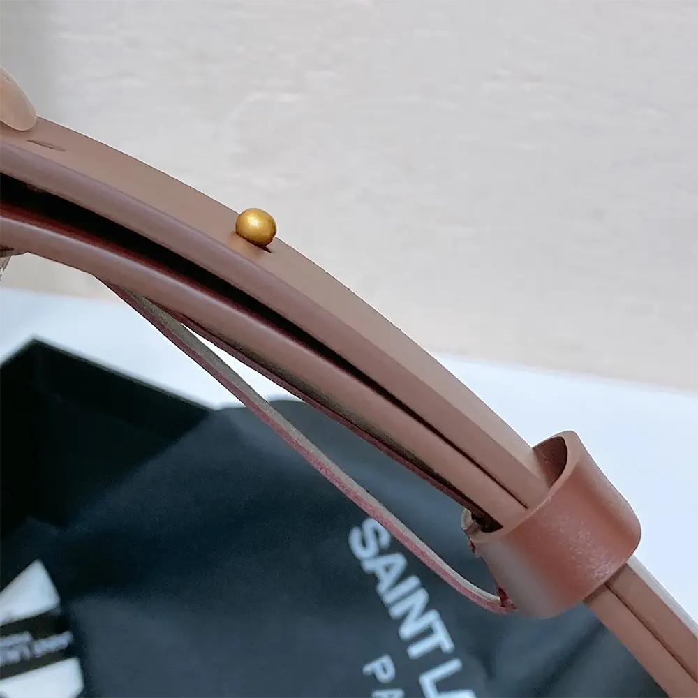 Saint Laurent YSL Unisex Motorcycle Belt in Leather - image 5