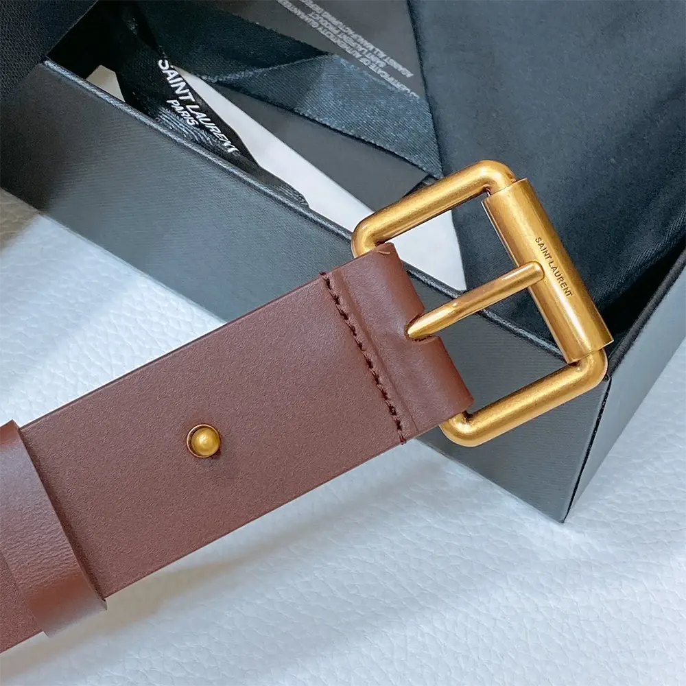 Saint Laurent YSL Unisex Motorcycle Belt in Leather - image 4